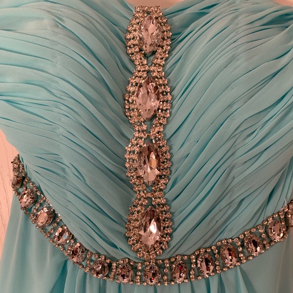 Formal Light Blue Dress - Picture 3 of 6